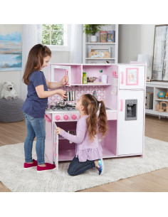 Cocina de Juguete Melissa & Doug Rosa con Dispensador de Hielo 2