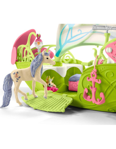 Juego de Juguetes Schleich Bayala Barco Mágico de Flores 19 Piezas