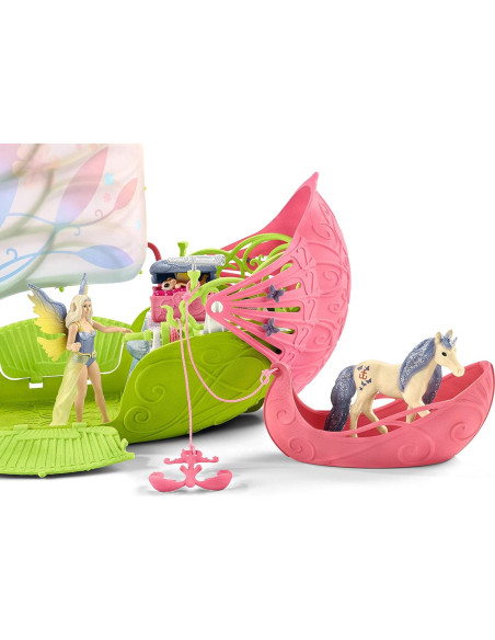 Juego de Juguetes Schleich Bayala Barco Mágico de Flores 19 Piezas