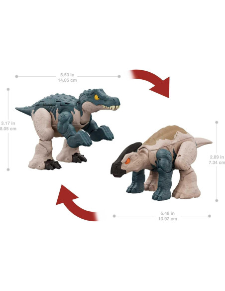 Figura de Acción Mattel Jurassic World Baryonyx 2-en-1