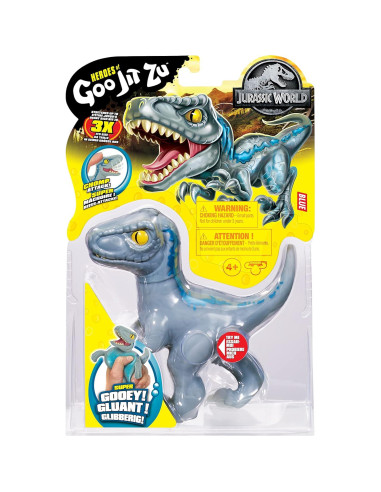 Figura Velociraptor Azul Goo Jit Zu Mundo Jurásico