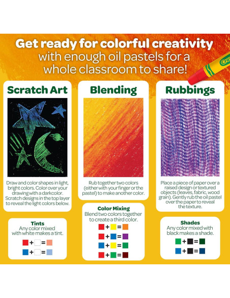 Crayones de Aceite Crayola 336ct 12 Colores Jumbo