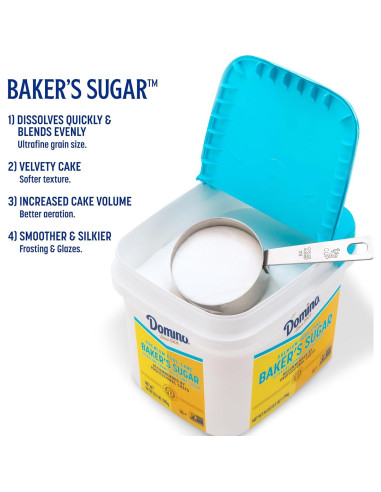 Azúcar Granulado Ultrafino Domino 1.59 kg Tubo Fácil Uso