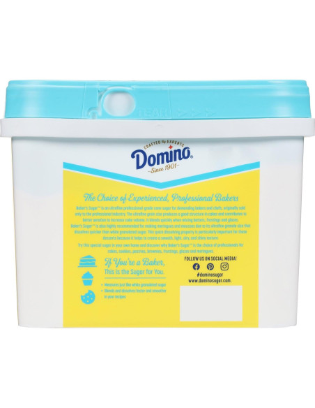 Azúcar Granulado Ultrafino Domino 1.59 kg Tubo Fácil Uso