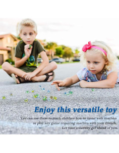 Lote de 200 Canicas de Vidrio PowerKing Ojos de Gato 14 mm 2