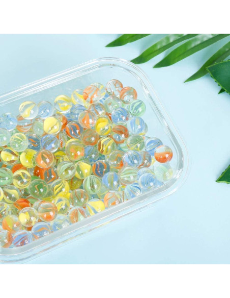 Lote de 200 Canicas de Vidrio PowerKing Ojos de Gato 14 mm Lote de 200 Canicas de Vidrio PowerKing Ojos de Gato 14 mm