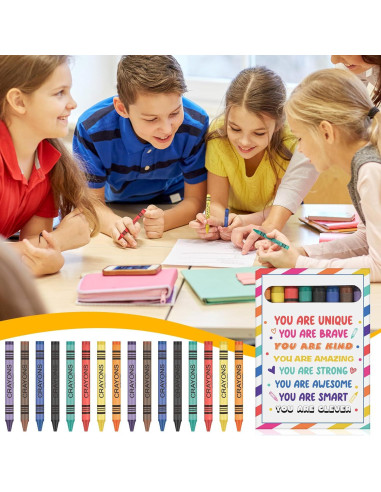 Paquete de 24 Crayones MotiMind 8 Colores para Niños
