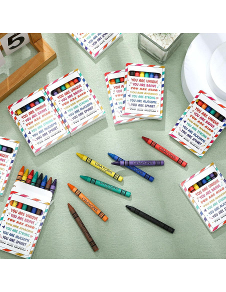 Paquete de 24 Crayones MotiMind 8 Colores para Niños