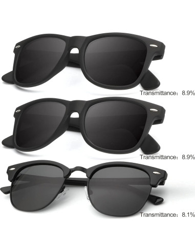 Gafas de sol KALIYADI polarizadas unisex HD 3 pack
