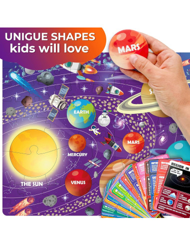 Rompecabezas Gigante QUOKKA Sistema Solar 70 Piezas 60x90 cm