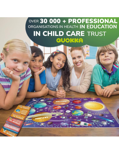 Rompecabezas Gigante QUOKKA Sistema Solar 70 Piezas 60x90 cm