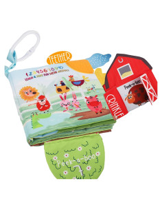 Libro de Tela Crinkle Bebe Mondo Granja 0-18 Meses