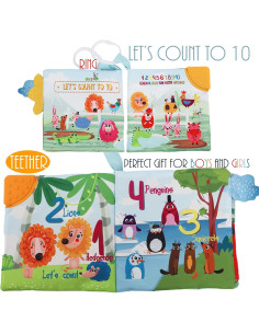 Libro de Tela Crinkle Bebe Mondo Granja 0-18 Meses 2