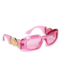 Gafas de sol rectangulares Versace para mujer Rosa