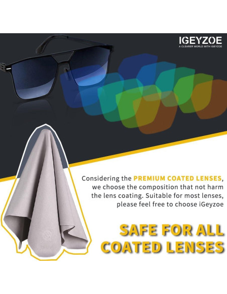 Paquete de 3 Paños Secos Antivaho iGeyzoe Microfibra