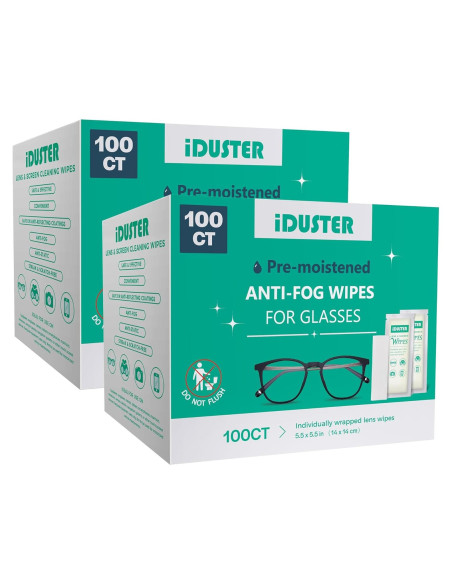 Toallitas de Limpieza iDuster 200 Contenidos para Lentes
