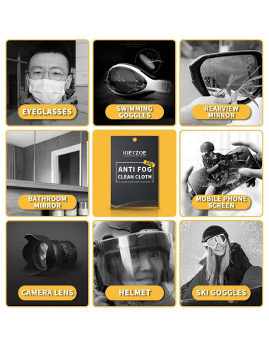 Paquete de 3 Paños Secos Antivaho iGeyzoe Microfibra