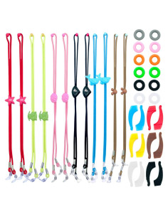 Correa para Gafas Niños ACKLLR 12 Piezas Ajustable Colorido