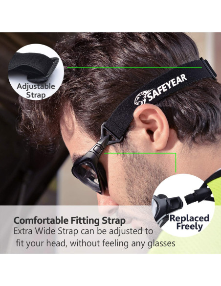 Gafas de Seguridad Anti Niebla SAFEYEAR SG002 Transparentes