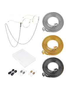 Cadena de Gafas 3 PCS Acero Inoxidable Unisex Elegante