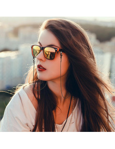 Cadena de Gafas 3 PCS Acero Inoxidable Unisex Elegante 2