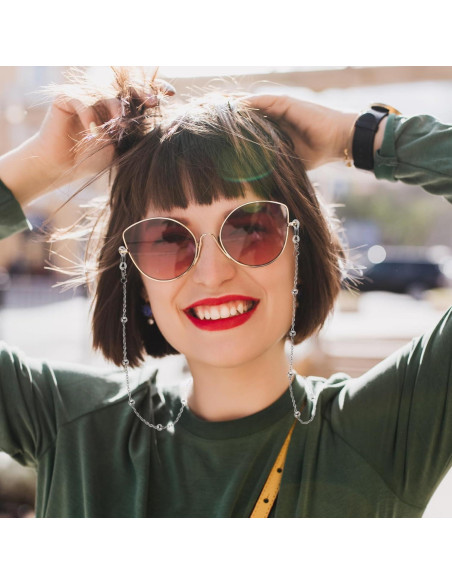 Cadena de Gafas 3 PCS Acero Inoxidable Unisex 73.66 cm