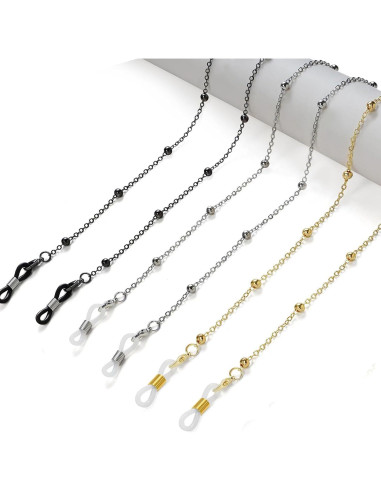 Cadena de Gafas 3 PCS Acero Inoxidable Unisex 73.66 cm