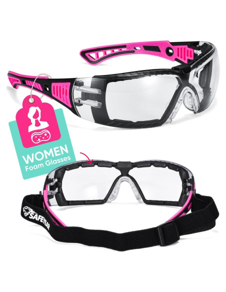 Gafas de seguridad antiempañantes SAFEYEAR para mujeres HD
