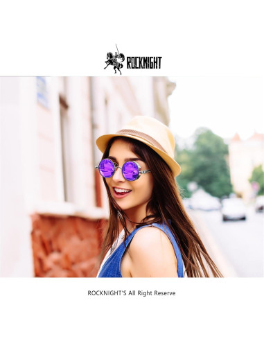 Gafas de sol góticas steampunk ROCKNIGHT UV400 unisex