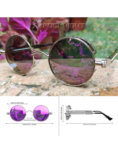 Gafas de sol góticas steampunk ROCKNIGHT UV400 unisex Gafas de sol góticas steampunk ROCKNIGHT UV400 unisex