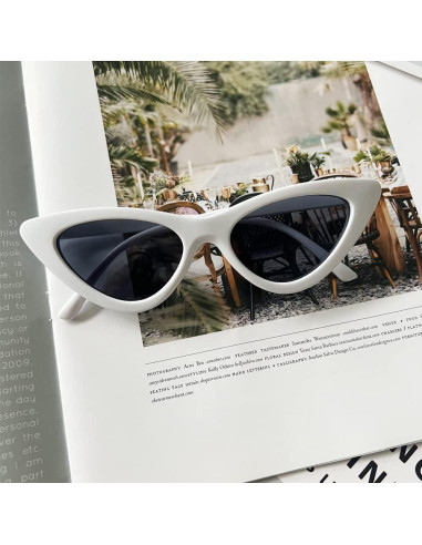 Gafas de Sol OZPYKAE Ojo de Gato Retro para Mujeres
