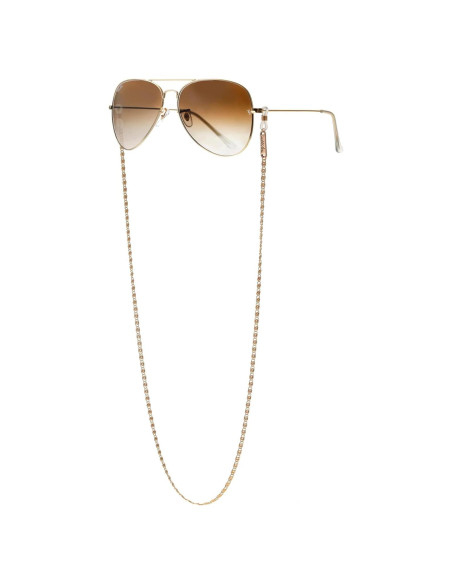 Correa de Gafas Ettika Dorada 77.5 cm Joyería para Mujeres