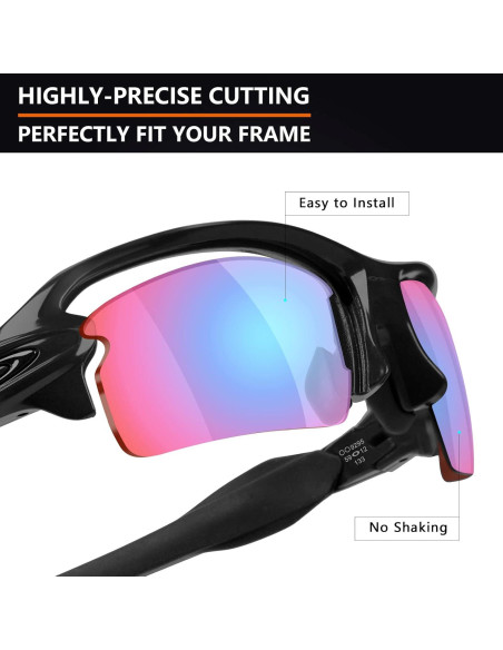 Lentes de Reemplazo Polarizados Alphax para Oakley Flak 2.0