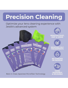 Paño de Microfibra Jestik - 6 Toallitas Limpiadoras 2