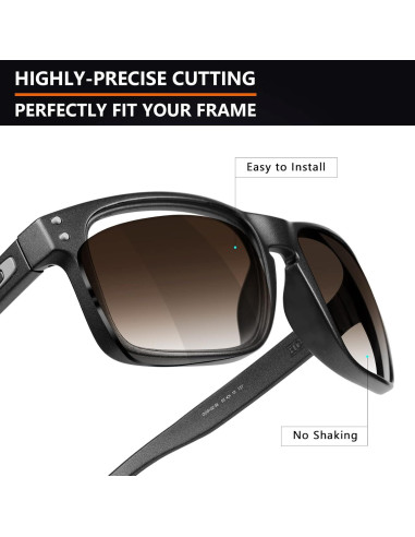 Lentes Polarizados Alphax para Oakley Holbrook - Marrón