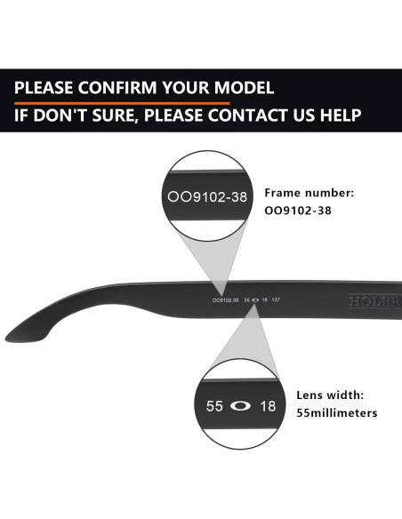 Lentes Polarizados Alphax para Oakley Holbrook - Marrón