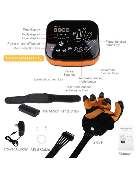 Guantes Robot Rehabilitación ZTGOJ Mano Derecha - L