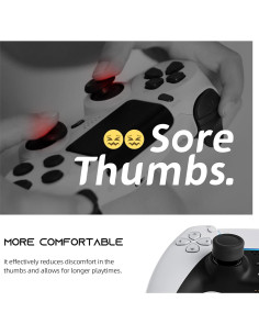 Agarraderas de Silicona Antideslizantes ELETIUO para PS4/PS5 - 2 Piezas 2