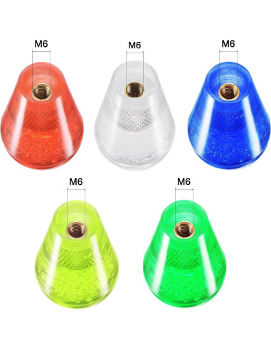 Mango de Joystick Elíptico uxcell para Arcade M6 52x30mm