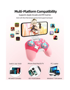 Juego de 2 Controladores Bluetooth Aghi para Nintendo Switch 2