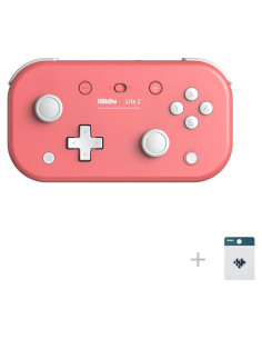 Controlador Bluetooth 8Bitdo Lite 2 Rosa con vibración y giroscopio