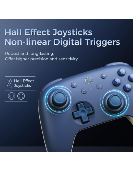 Controlador AKNES Ultimate 2C Bluetooth para Switch - Azul