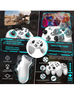 Controlador Bluetooth Aghi para Nintendo Switch y PC - 15H Juego 2