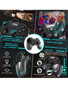 Controlador Bluetooth Aghi para Nintendo Switch y PC - 15H Juego 2