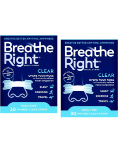 Tiras Nasales Breathe Right Transparent Pequeñas 30 Unidades 2