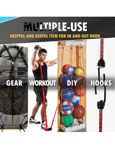 Cuerda Bungee PH PERKHOMY 0,32 cm x 15,24 m Negra