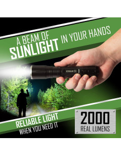 Linterna Táctica EcoGear FX TK2000 - 2000 Lúmenes, USB 2