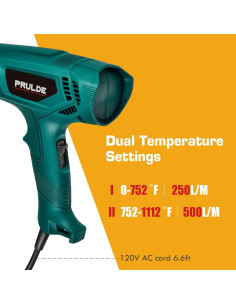 Pistola de Calor NEU MASTER HG0080 Doble Temperatura 1200W 2