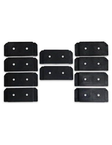 Placas de Montaje Milwaukee Packout | 10 Piezas | Negro