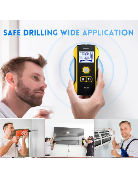 Buscador de Estudio FNIRSI WD-01 6 en 1 Detector de Pared